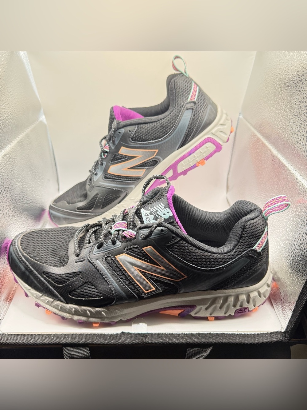 New Balance 412v3 Womens Trail Athletic Running Shoes Black Size 11